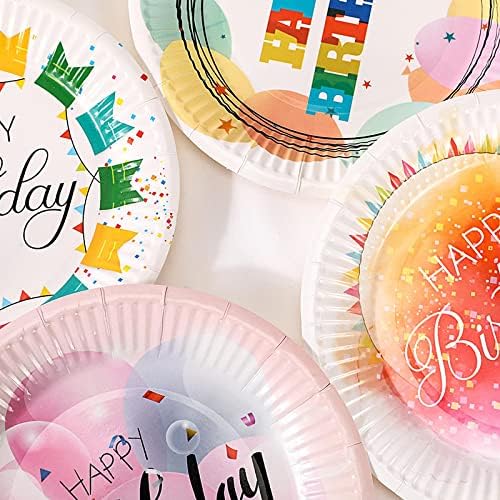 Na papirnim pločama boja Party Ploča za papir za jednokratnu upotrebu za rođendan za rođendan Pay Paper Pločica HQ155-4