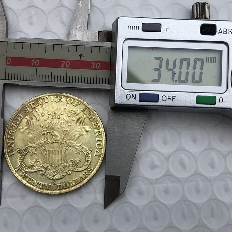 1904S verzija Američki 20 zlatni novčić mesinga antiknog rukotvorina inozemnih komemorativnih novčića 34mm