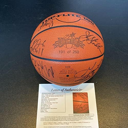 Izuzetna ekipa 1996 USA Dream Team Olympics potpisao košarku sa JSA COA - autogramirane košarkama
