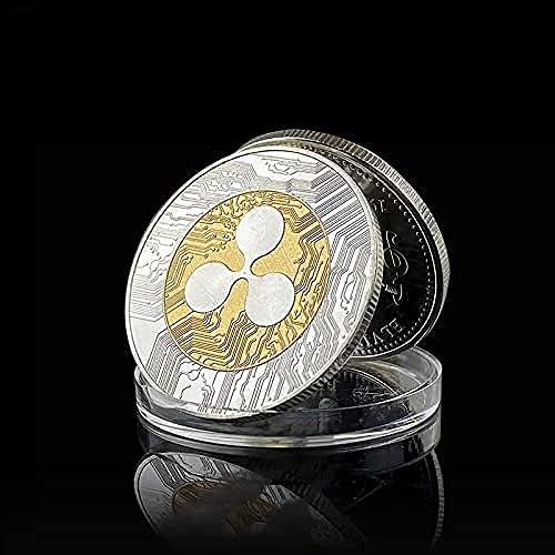 Ada CryptoTurrency Gold-pozlaćeni srebrni godišnjica COMEMORATIVE COIN CHINENGE novčića sa zaštitnim poklopcem kolekcionarskih ukrasa