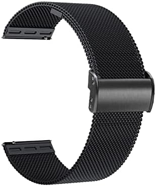 Amening Smart Watch Band, automatski podesite dužinu, 16 mm 18mm 20mm 22mm zamjenska metalna mreža od nehrđajućeg čelika Brzo puštanje kaiše