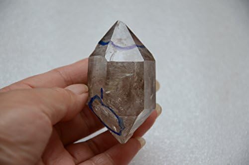 Real Tibet Himalayan Visoko nadmorska visina Kristalni kvarcni dragulj 2,59 inča sa 2 pokretna mjehurića Enhydro