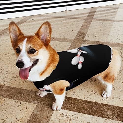 Kugla za kuglanje i pinovi pasa košulje Pulover pas odjeća za kućne ljubimce jakna za male srednjeg psa i mačke l