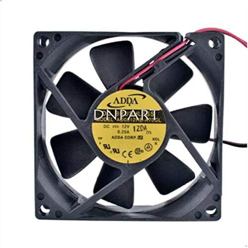 Dnpart kompatibilan za ADDA AD0812HB-A70GL 12V 0.25 a 8CM 80 * 80 * 25mm 2pin ventilator za hlađenje