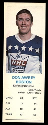 Kolačići iz 1970. # 2 Don Awrey Bruins NM Bruins