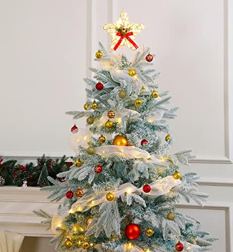 Božićno stablo TOPPER STAR LED svjetla Star Treetop baterijski božićni ukrasi Xmas Décor