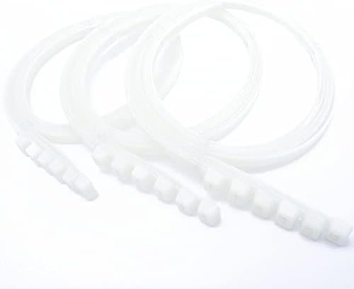 Dodatni dugi zip veze 48-inčni bijeli veliki kablovi TEŽITELJSKI KORIŠTENJE 250 lbs debele najlonske plastične zipte 18 kom