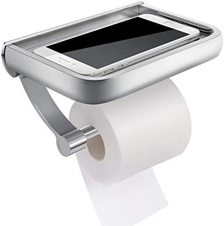 WHLMYH Držač za toaletni papir za papir, aluminijska legura zidna valjkasta nosač rolne modernog papirnog ručnika za kupaonicu, kuhinju / srebrnu