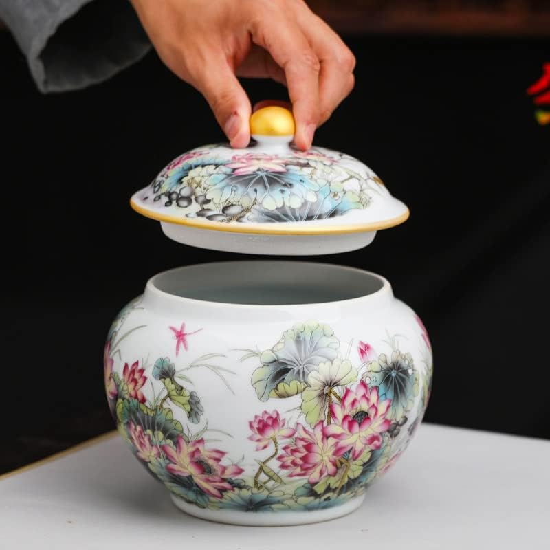SDGH čaj limenka Jingdezhen Tea teara Skladištenje JAR domaćinstvo Antique Keramic Pu'er kutija za čaj