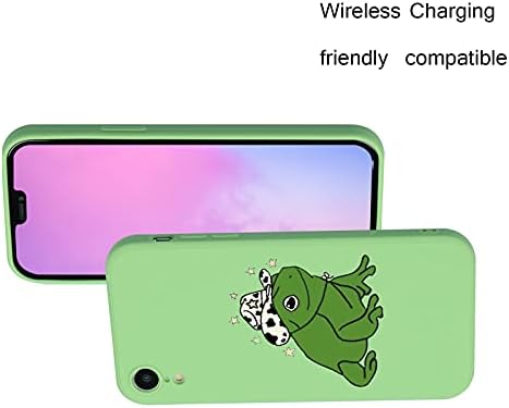 Kompatibilan sa iPhone XR, Cute Cowboy Hat Frog uzorak Telefon za telefon za iPhone XR, Kawaii iPhone Case sa hladnim dizajnom za