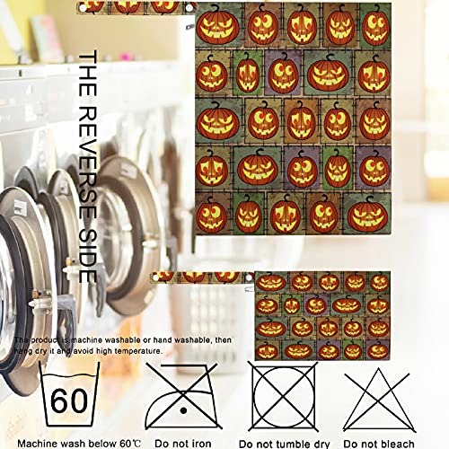 Vissunny Halloween Shabby Funny bundeve 2pcs mokra torba sa džepovima sa zatvaračima koji se može zamijeniti rodna torba za prekršajnu