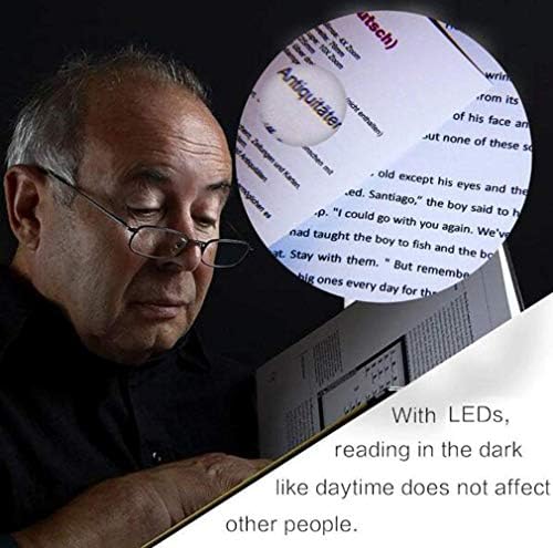 LED ručno povećalo sa svjetlom-3x 8x sočivo - najbolje veličine osvijetljeno povećalo za čitanje za knjige, novine, karte, kovanice, nakit, Hobiji & zanati/a