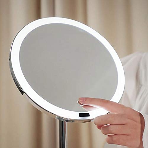 WSZJJ Led toaletno ogledalo, kompaktno toaletno ogledalo za precizno podrezivanje obrva, šminkanje i brijanje u svlačionici spavaće