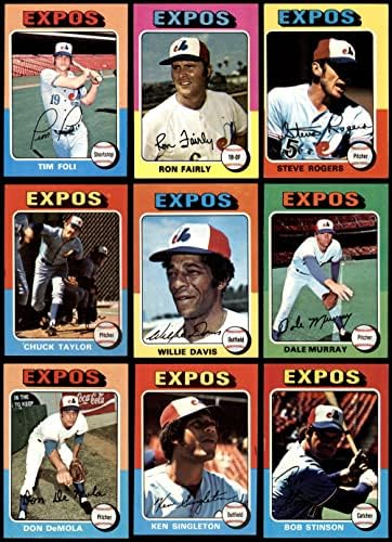 1975 TOPPS Montreal Expos u blizini Team set Montreal Expos Ex Expos
