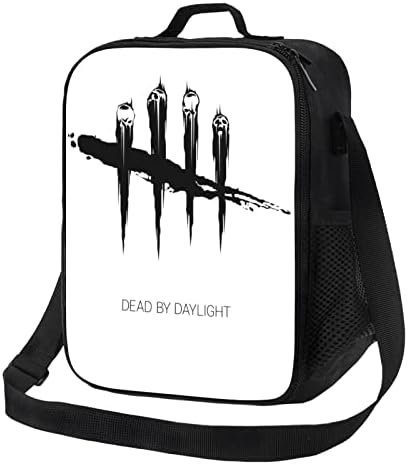 NIKROAD Dead By Game Daylight torbe za ručak, smiješna Anime kutija za ručak, izdržljiva izolovana torba za višekratnu upotrebu, lagana