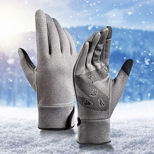 Qvkarw rukavice za odrasle vanjske trake sa reflektirajućim neklizajućim vjetrovima jahajući tople vodonepropusne zimske i ručke rukavice