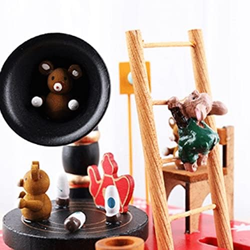 Lhllhl Merry-Go-Round Santa Claus Music Box Toy Decoration Merry-Go-okrugla Božić Music Box Rođendanski poklon
