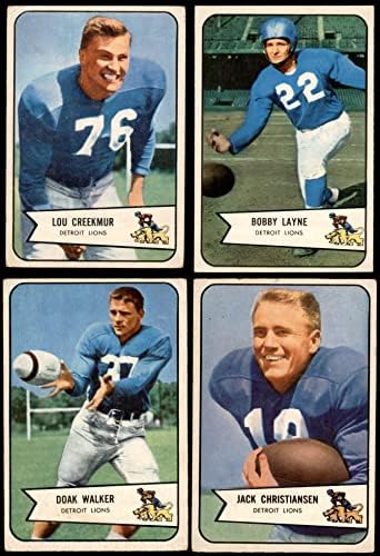 1954. Bowman Detroit Lions Team Set Detroit Lions VG Lions