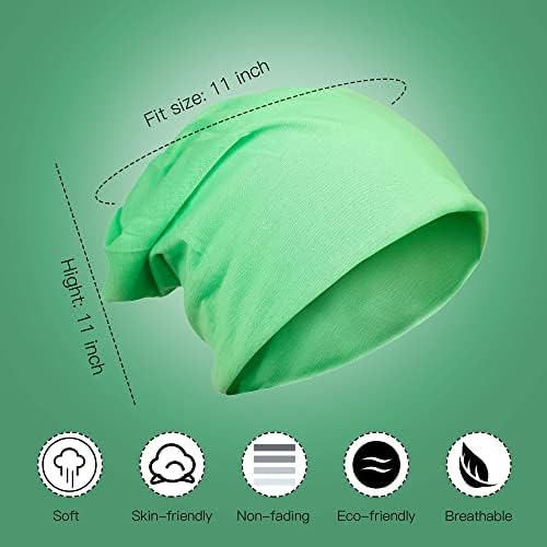 NC Hip-Hop Slouchy Beanie tanka vrećasta kapa za glavu kvalitetna tkanina meka topla i izdržljiva kapa za kapu zelena