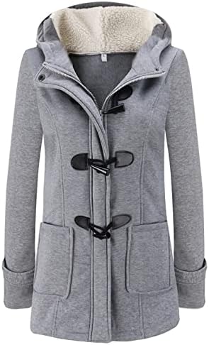 Nove godine kaputi Žene dugih rukava Stilski kaputi Otvoreno prednja krzna oblogana Udobnost Čvrsta kapuljača