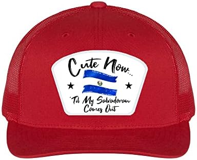 Slatka Sada ' Til My Salvadoran Izlazi Zemlja Ponos El Salvador Zastavu Baštine Snapback Kamiondžija Mrežasti Podesivi Šešir