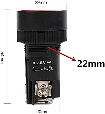 Dfamin 22mm Switch dugme za samo-zaključavanje XB2-EH135 EH145 EH155 prekidač za prekidač za napajanje