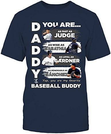 Majica Fanprint Aaron Sutkinja - Yankees - Tata Ti si bejzbol prijatelj - muški tee / mornari