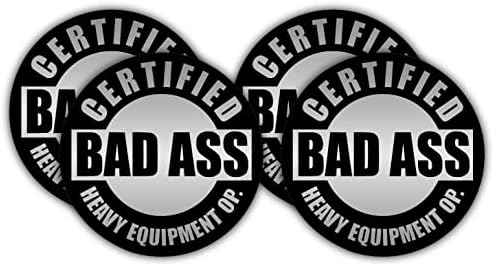 BAS A $$ Operator teške opreme HARD HAT naljepnica / naljepnica / naljepnica alat za ručak kutija motocikli Buldožer bagera