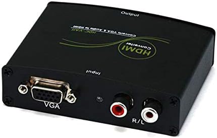 Monoprice 104629 VGA i R/L Stereo Audio u HDMI konverter sa DC adapterom, Crna
