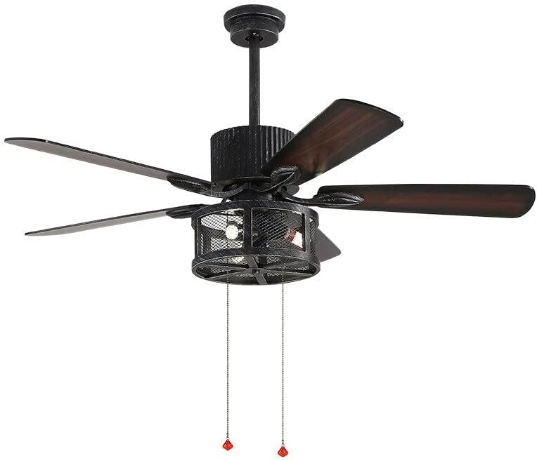 Industrijski stropni ventilatorski ventilator retro blagovaonica dnevni boravak Drveni list ventilator retro daljinskog upravljača