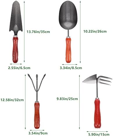 SOLUSTRE set vrtnih alata za teške uslove rada Iron Gardening ručni alat Set baštenski komplet sa Neergonomskom ručkom baštenski pokloni