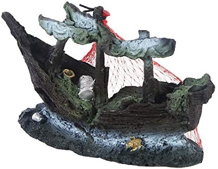 Moneyn ukrasi za akvarijum, dekoracije akvarija,uređenje ribarskog čamca slomljenog smolom pogodno za posao