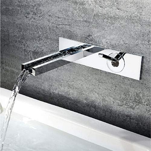 Chrome Finish Brass Basin Vodeni vodopad u zidnu montiranu kupaonicu Slaba