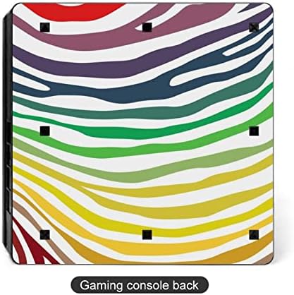 Zebra boja Print slatka naljepnica zaštitnik kože Slim Cover za PS-4 Slim / PS-4 Pro konzola & 2 kontroler