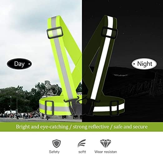 Reflective Vest 2 paket visoke vidljivosti reflektirajuće sigurnosne trake oprema za sportove na otvorenom