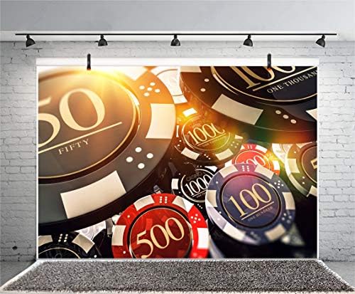 Leyiyi 10x8ft kazino čips fotografija pozadina Las Vegas Nevada kockanje kuća Bokeh pregovarački čip rulet točak Lucky kartaška igra