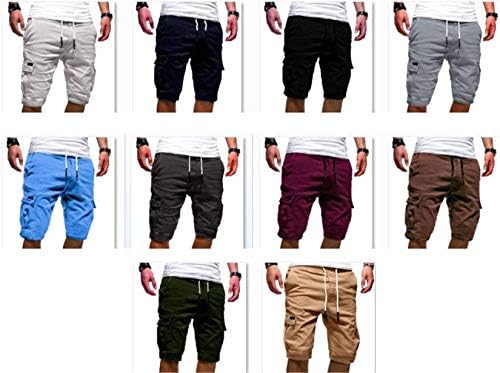 Andongnywell muške vezice za vježbanje u teretani kratke hlače za brzo sušenje tegova trening trčanje džoger sa džepovima