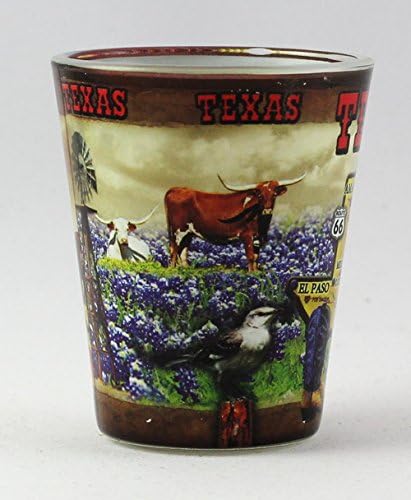 Texas State Collage Shot Glass rtp
