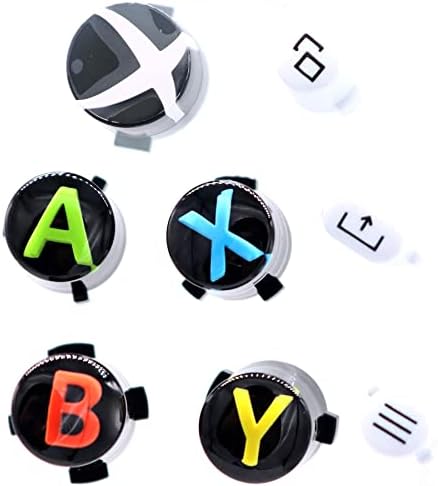 Deal4GO 8-Pack ABXY Buttons w/meni View Podijeli key Set zamjena za Xbox serije S & Xbox Series X Controller