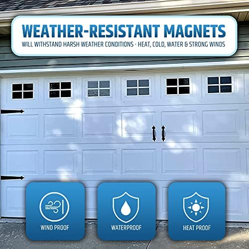 Premium kvalitete & amp; jaka magnetna garažna vrata dekorativni hardver - Set 2 ručke + 4 šarke-Faux garažna vrata Akcenti Kit za