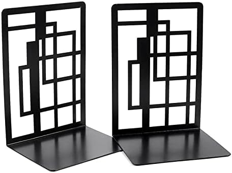 Wjccbjqxw Crna knjiga završava teške dekorativne držače za knjige za police dizajn prozorske rešetke Neklizajući izdržljivi Čepovi za kućne knjige