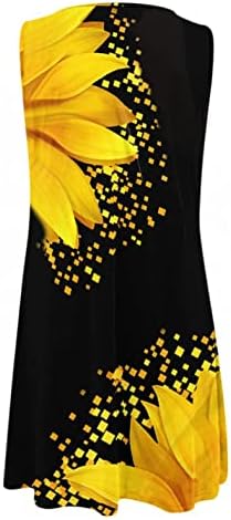 Ženske haljine za vjenčanje gost cvjetni Print tunika haljina za žene 2023 Casual Sleeveless Floral Beach Cover Up