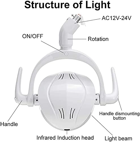 Dental Medical Surgical Lamp, 6 LED Dental Oral Light Teeth operating plafon Mount ispit lampa za stomatološku jedinicu stolica