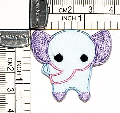 Kleenplus 3kom. Mini Blue Elephant Cartoon vezeno gvožđe na šiju na značku za farmerke jakne šeširi ruksaci košulje naljepnice aplikacije