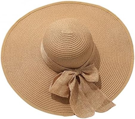 Ženski široki rudni šeširi sa velikim bowknotom za plažu Putovanja na otvorenom Ljetna UV zaštita UPF50 + disketa pakiranja