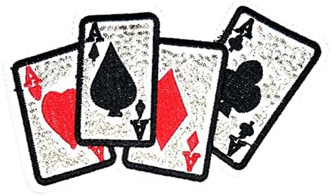Kleenplus 2kom. Ace of Spades Igranje karata šivati željezo na vezenim zakrpama crtane modne naljepnice Zanatski projekti dodatna