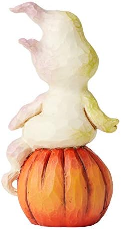 Enesco Jim Shore Heartwood Creek Halloween Ghost i minijaturna figurica bundeve, 3,94 inča, višebojna