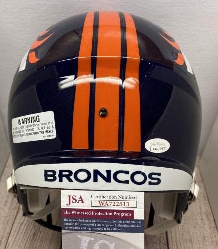 Denver Broncos Patrick Surtain Ii Potpisao Fullsize Speed Replica Helmet3 Jsa Coa! - Potpisani NFL šlemovi