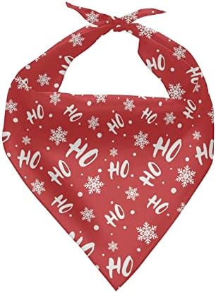 Buybai Holiday Bandanas Božić, Trokut Reverzibilni šalovi za pse, Santa Claus Print Bandana za male srednje velike i dodatne velike