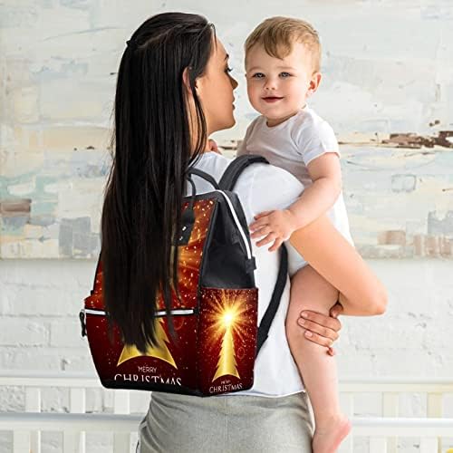 Zlatna božićna ručna torba ruksaka za ruksak za bebe nalepljene torbe za promjenu multi funkcije Velika kapaciteta putnička torba